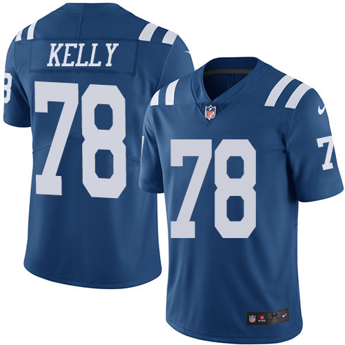 Indianapolis Colts #78 Limited Ryan Kelly Royal Blue Nike NFL Men Rush Vapor Untouchable jersey->youth nfl jersey->Youth Jersey